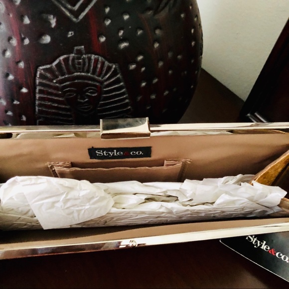 Style & Co Bags  Natural Clutch (NWT) - Picture 2 of 2